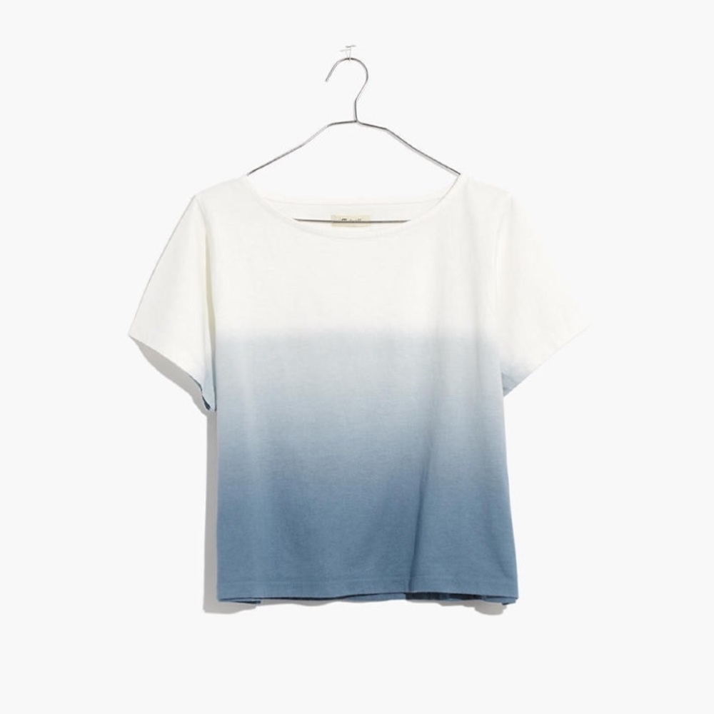 Madewell ombré Dip-Dye setlist boxy tee size L